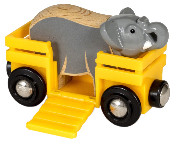 фото Игровой набор brio вагончик со слоном