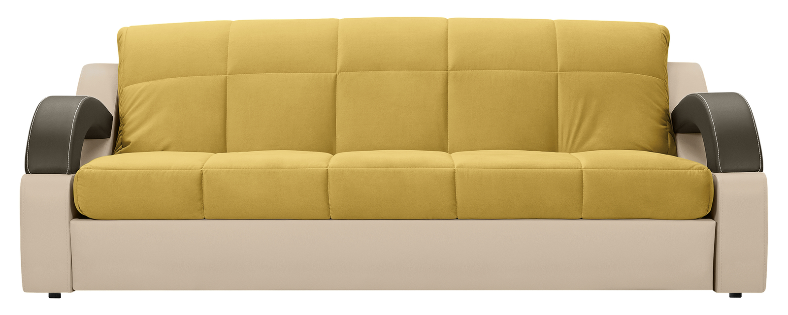 фото Диван тканевый прямой мадрид velure оливковый (велюр + экокожа) d1 furniture