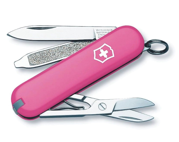 фото Мультитул victorinox classic sd розовый 7 опций