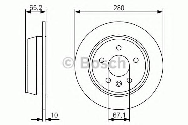 фото Тормозной диск bosch 0986479s02