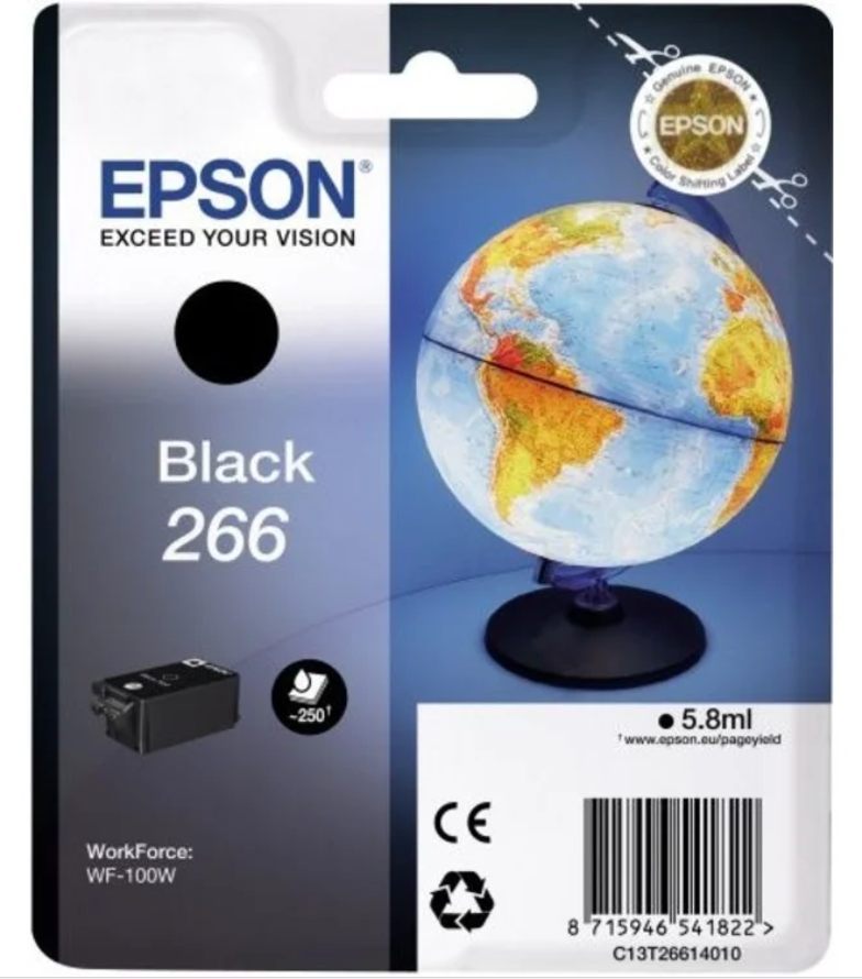 фото Картридж для струйного принтера epson c13t26614010, черный, оригинал