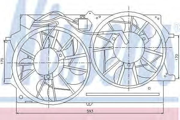 

Вентилятор радиатора Nissens 85215