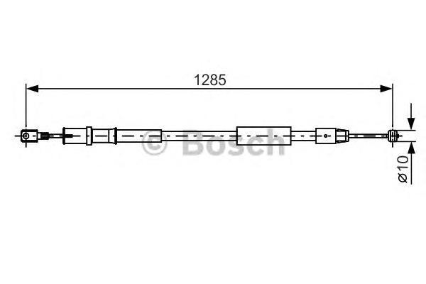 фото Трос cтояночного тормоза bosch 1987482026