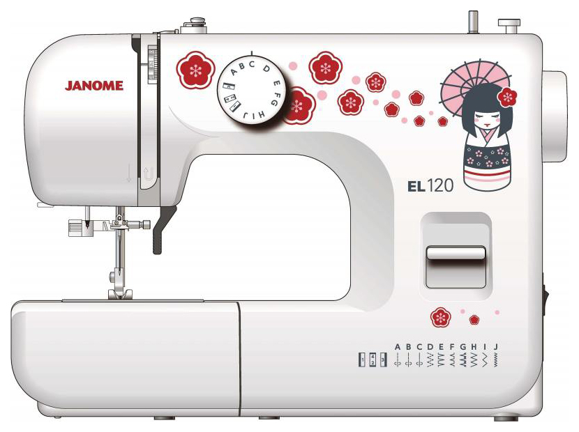 Швейная машина Janome EL 120 вышивальная машина janome memory craft 550e