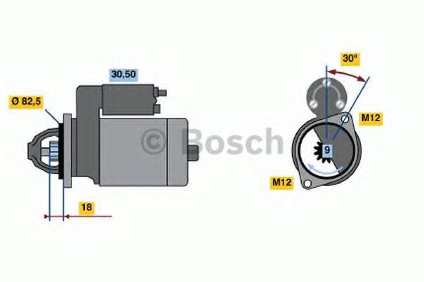 

Стартер BOSCH 0986016240