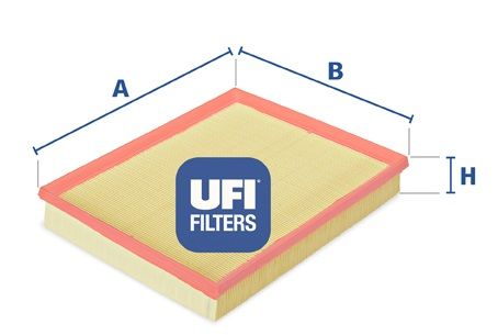 фото Фильтр воздушный двигателя ufi 30.107.00