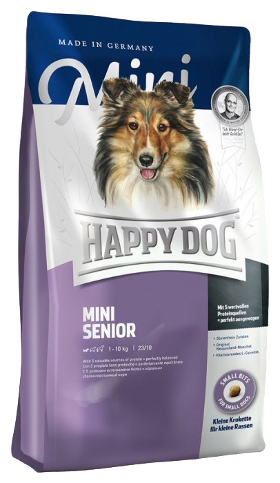 фото Сухой корм для собак happy dog supreme mini senior, лосось, птица, 0,3кг