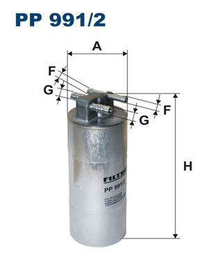 фото Фильтр топливный filtron pp991/2