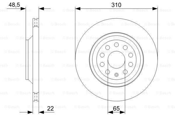 

Тормозной диск BOSCH 0986479303