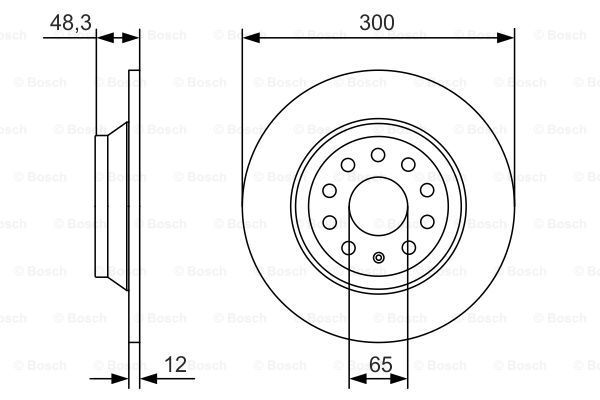 фото Тормозной диск bosch 0986479a84