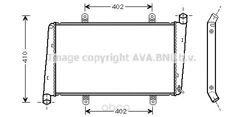 

Радиатор охлаждения двигателя Ava VOA2015