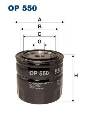 фото Фильтр масляный filtron op550