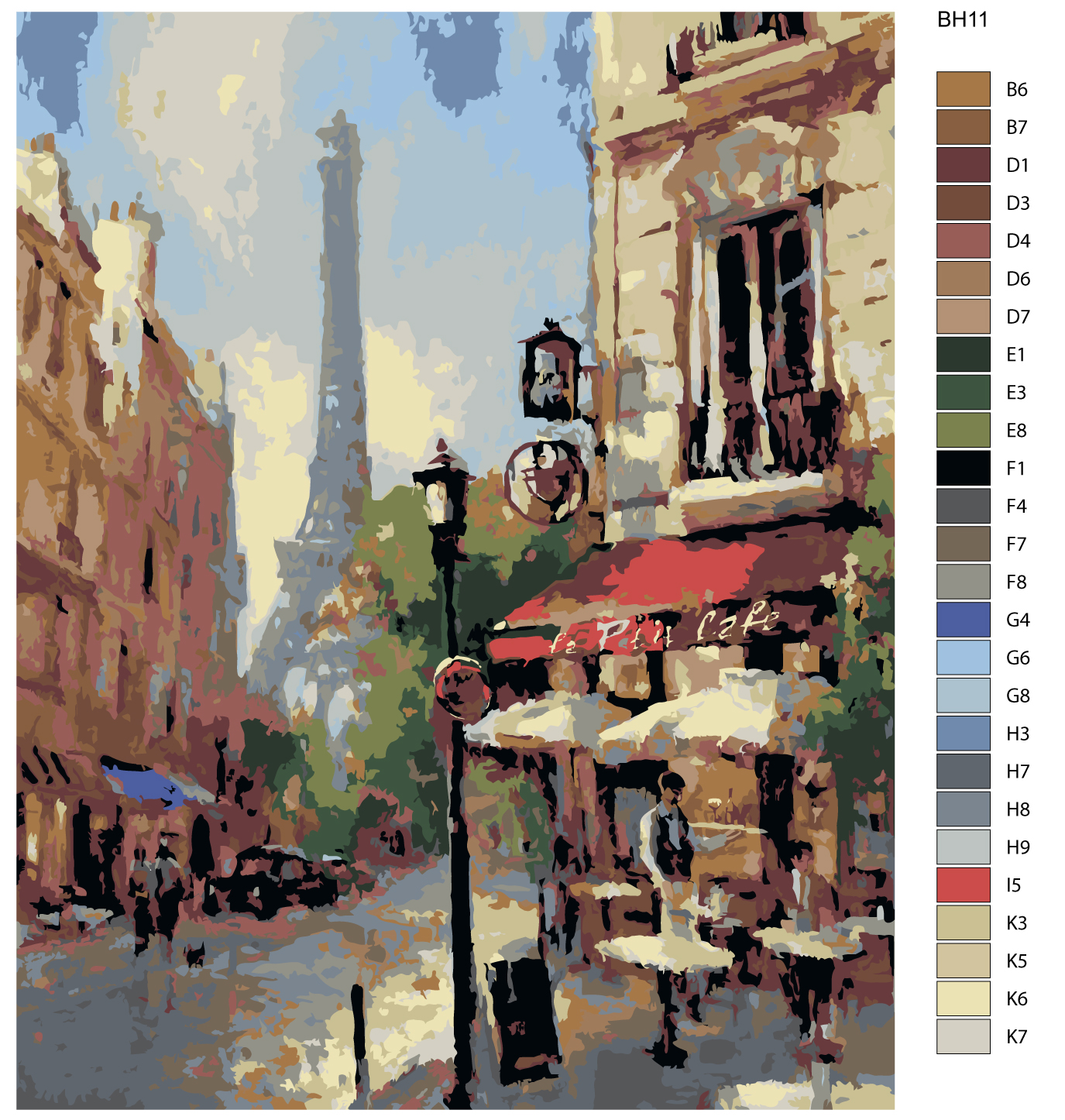 

Картина по номерам, 40 x 50, BH11, BH11