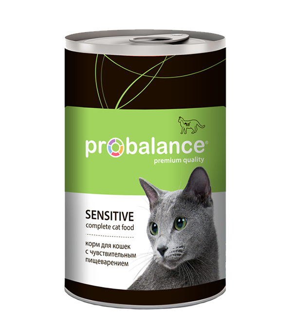 Консервы для кошек Probalance Sensitive, чувствительное пищеварение, мясо, 415г