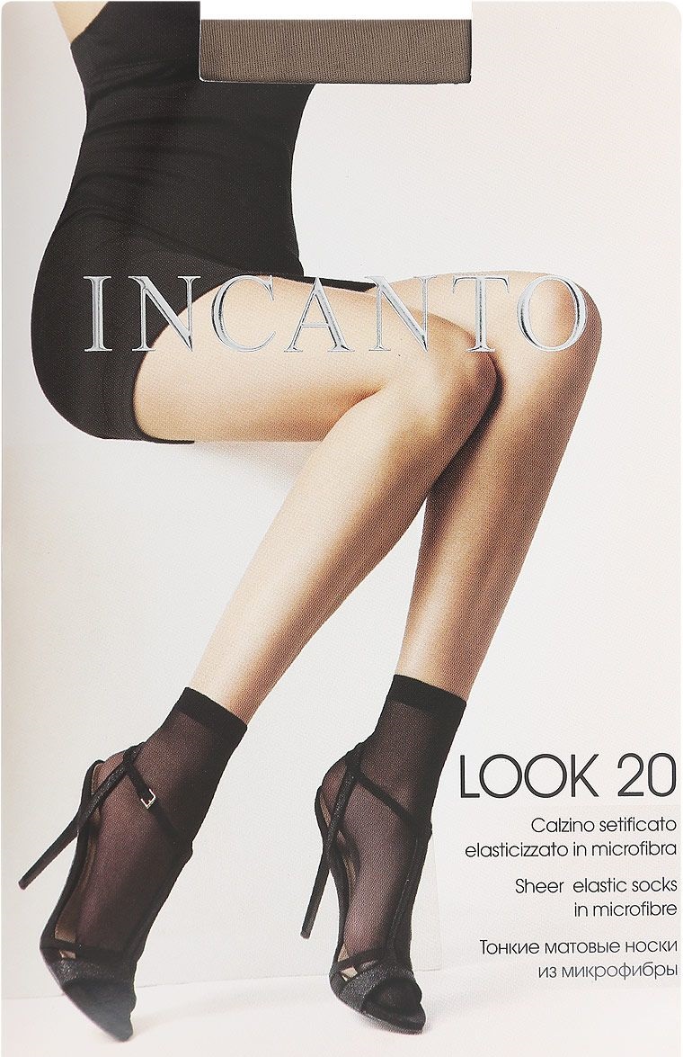 Носки женские Incanto носки женские 'Look 20' melon черные one size