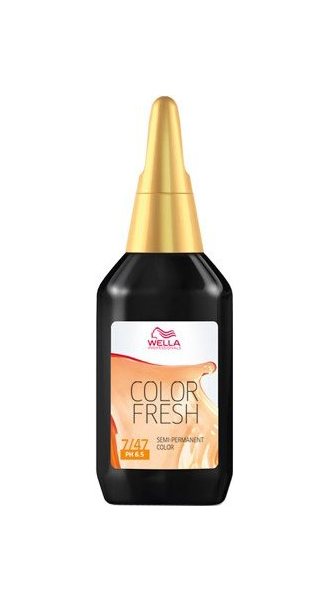 фото Краска для волос wella color fresh 7/47 светлый гранат 75 мл