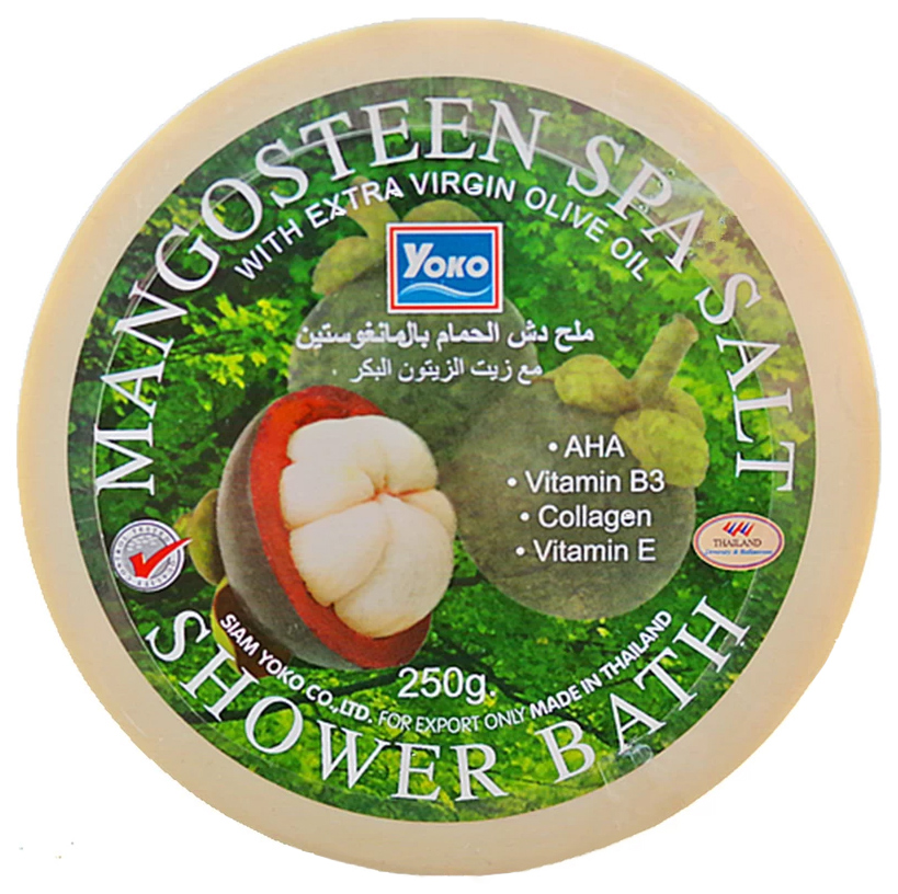 Соль для ванн YOKO Mangosteen SPA Salt Shower Bath 250 мл освежающая соль для ванны hers bath labo premium 70 г х 6 таблеток