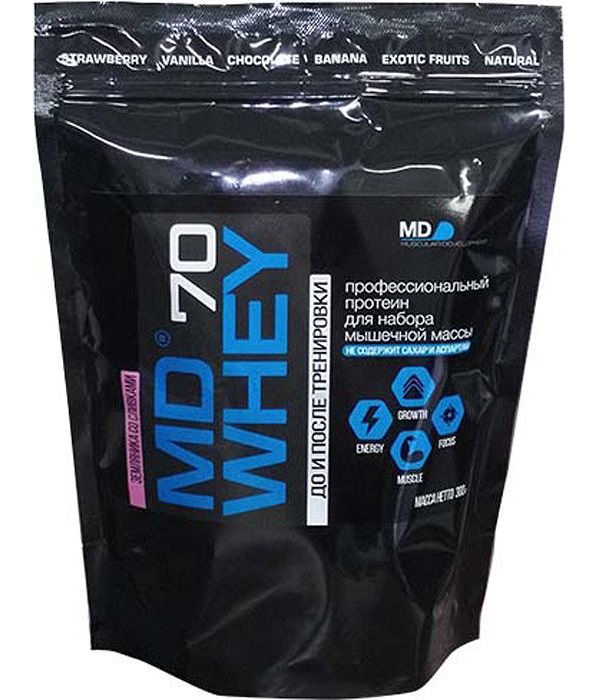 фото Протеин md мил whey 70, 300 г, земляника-сливки