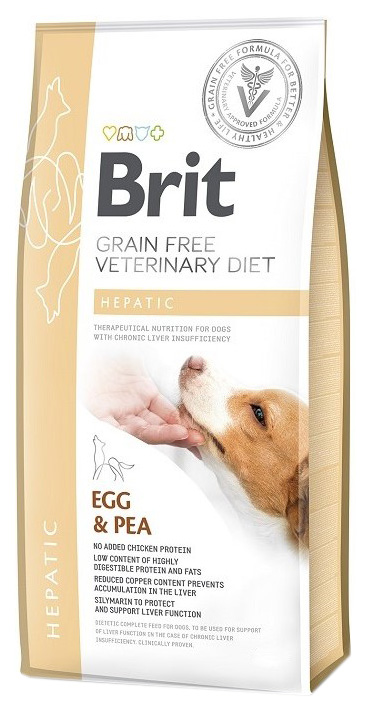 фото Сухой корм для собак brit veterinary diet hepatic, при печеночной недостаточности, 2кг