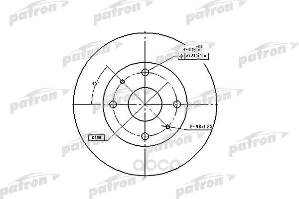 фото Тормозной диск patron для pbd2576