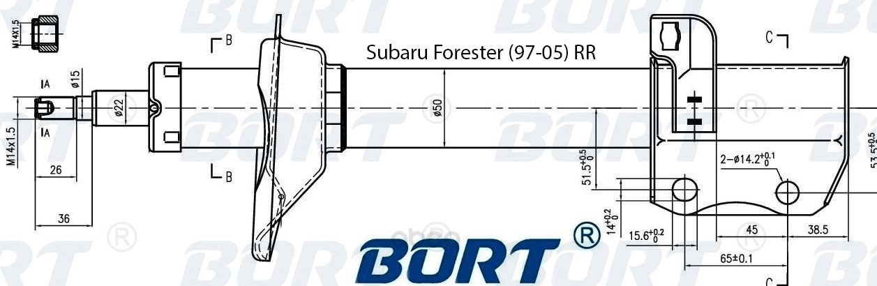 фото Амортизатор подвески bort g22250203r