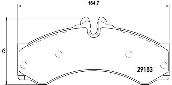 

Комплект тормозных колодок Brembo P50028