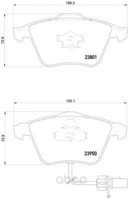 

Колодки тормозные дисковые, комплект Hella 8DB355011-711