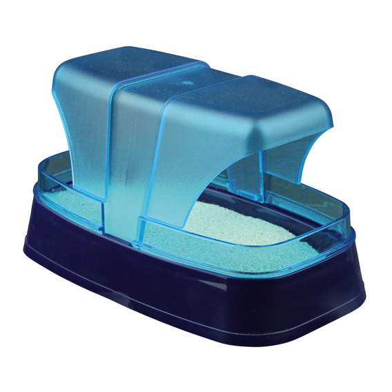 фото Купалка для грызунов trixie пластик, 10 х 17 х 10 см, цвет синий