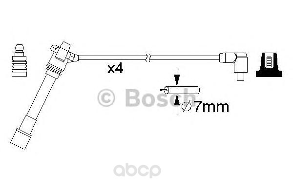 

Комплект высоковольтных проводов BOSCH 0986357181