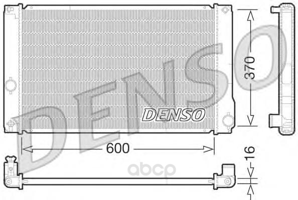 

Радиатор 600x370 Denso DRM50076