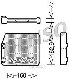 Радиатор печки мкппfiat ducato 2.2/2.3/3.0d 06 Denso DRR09035