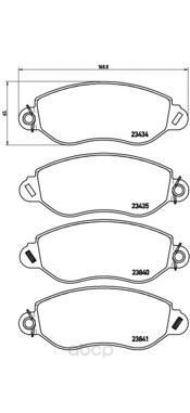 

Тормозные колодки brembo передние P24053