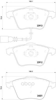 фото Тормозные колодки дисковые brembo p85129