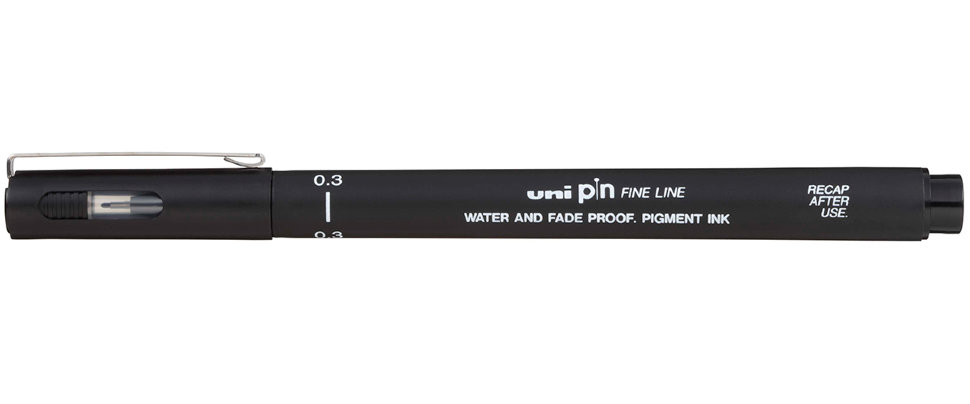 Линер Uni Pin Fine Line 03 черный 0,3мм