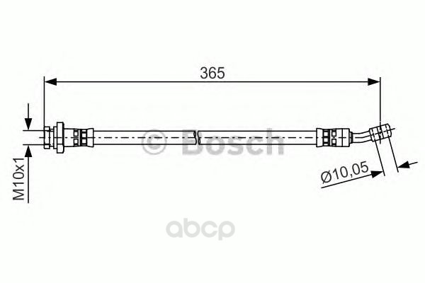 фото Шланг тормозной системы bosch 1987481499
