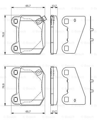 

Тормозные колодки Bosch дисковые 986494229