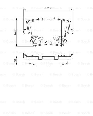

Тормозные колодки Bosch дисковые 986494678
