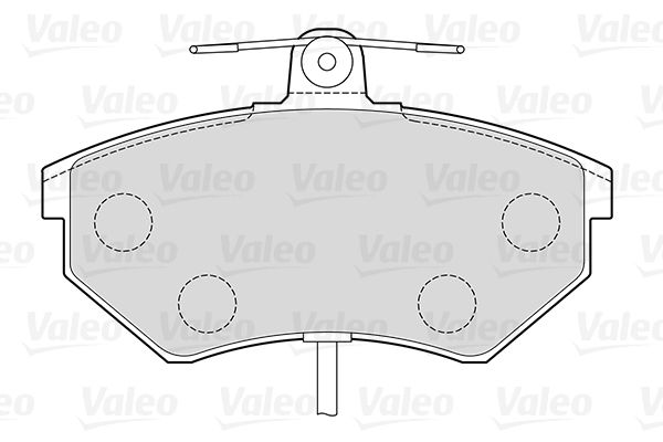 

Тормозные колодки Valeo дисковые 301484