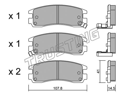 

Тормозные колодки TRUSTING дисковые 7130
