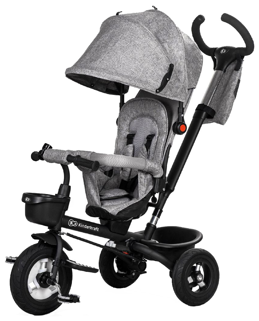 фото Трехколесный детский велосипед kinderkraft aveo grey