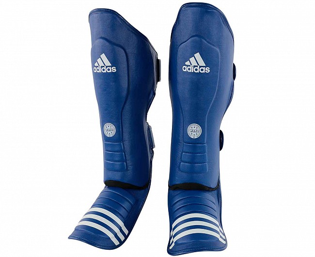 фото Защита голени и стопы adidas wako super pro shin instep guards синяя l