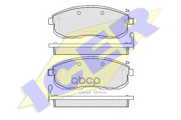 фото Комплект тормозных колодок icer 181882