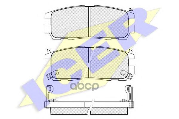 фото Комплект тормозных колодок icer 140991