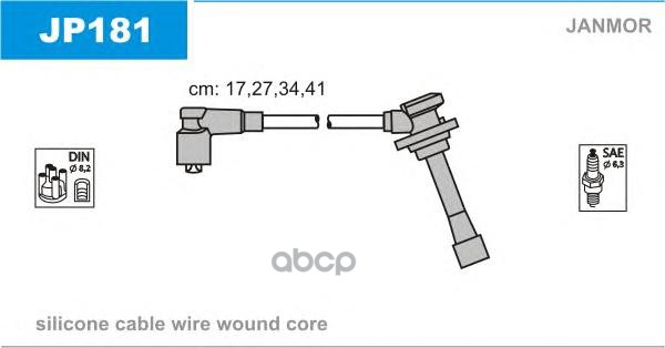 фото Комплект проводов зажигания janmor jp181