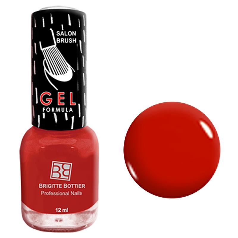Лак для ногтей Brigitte Bottier Gel Formula гелевый тон 46 Классический Красный 12 мл