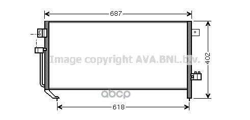 фото Радиатор кондиционера ava quality cooling su5060d