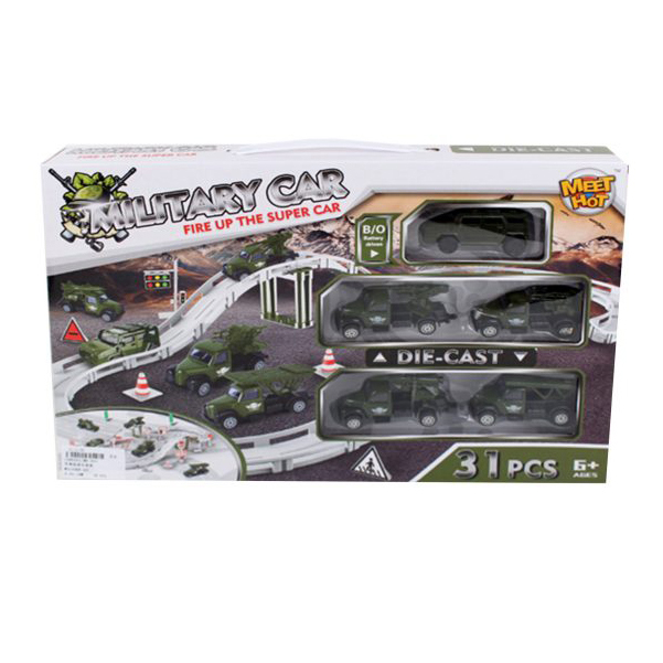 

Автотрек Наша игрушка электрифицированный Военный MH-003