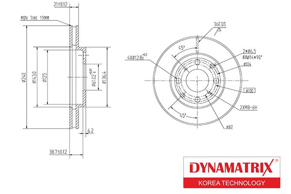 

Тормозной диск DYNAMATRIX DBD447