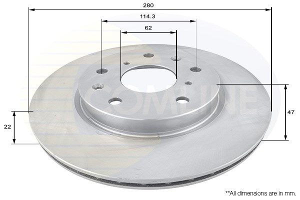 фото Тормозной диск comline adc1830v