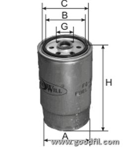 фото Топливный фильтр goodwill fg 524